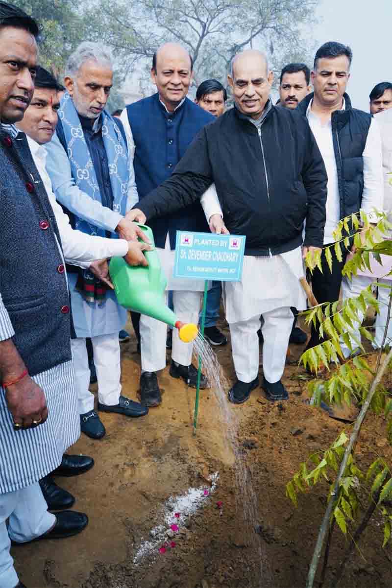 Planting trees is essential to combat climate change: Krishna Pal Gurjar