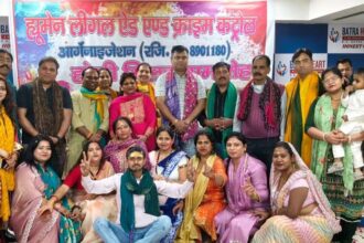 फूलों की रंगत से झूमी संस्था ह्यूमन लीगल: अनोखा होली मिलन समारोह