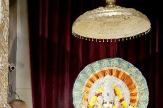 Shri Siddhadata Ashram was immersed in the devotion of Mother Kushmanda.