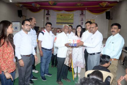 District Red Cross Society Faridabad distributed artificial limbs and assistive devices to the disabled and senior citizens.