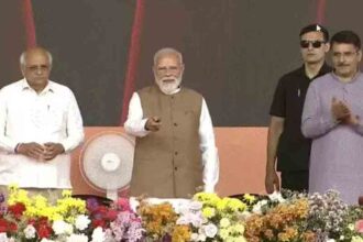 Modi in Gujarat: Congress spreading rumours: A conspiracy to disrupt the system by gathering crowds at petrol pumps