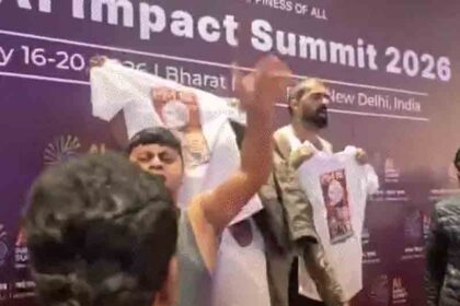 Shirtless protest at AI summit: Youth Congress workers granted bail