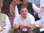Retired IPS, DGP and military officers wrote a letter to Rahul Gandhi, saying it was against the conduct rules in the Parliament complex.