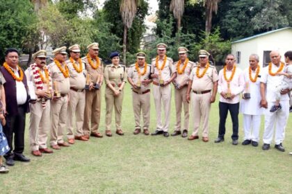 Ten policemen of Faridabad Police retired, farewell ceremony held