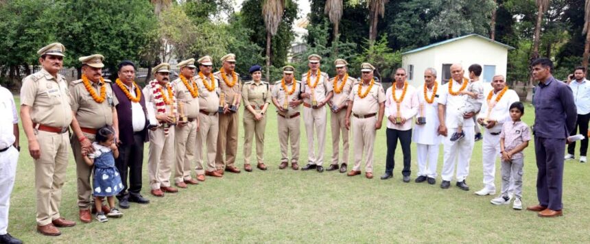 Ten policemen of Faridabad Police retired, farewell ceremony held