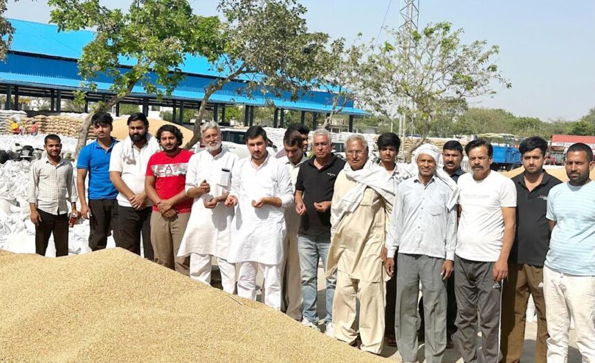 Farmers are facing hardships in Tigaon grain market during JP rule: Rohit Nagar