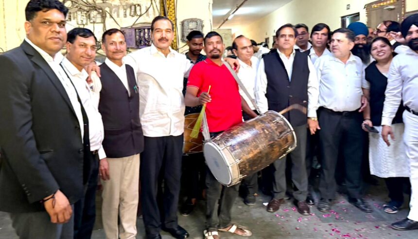 Advocates celebrated Baisakhi festival with great pomp and show, advocates danced to the beats of drums.