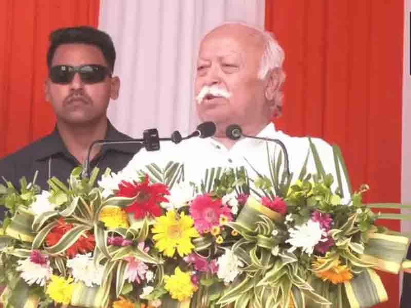 Bhagwat said – peace was not found through both science and religion