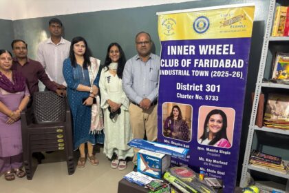 Inner Wheel Club established a library at the Red Cross De-addiction Centre, providing resources for patients.