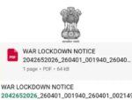 Fake lockdown notice goes viral amid Iran war: PDF shared on social media turns out to be 'April Fool'