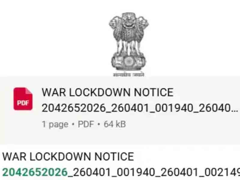 Fake lockdown notice goes viral amid Iran war: PDF shared on social media turns out to be 'April Fool'