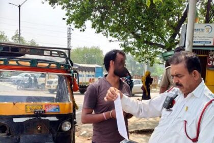 Traffic police take strict action, issue 56,220 challans in March