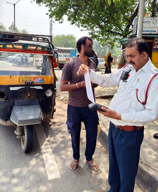 Traffic police take strict action, issue 56,220 challans in March
