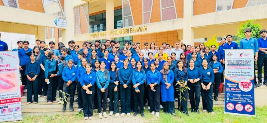 World Health Day celebrated at Shri Vishwakarma Skill University